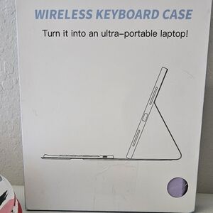 Purple Wireless Keyboard Tablet Case